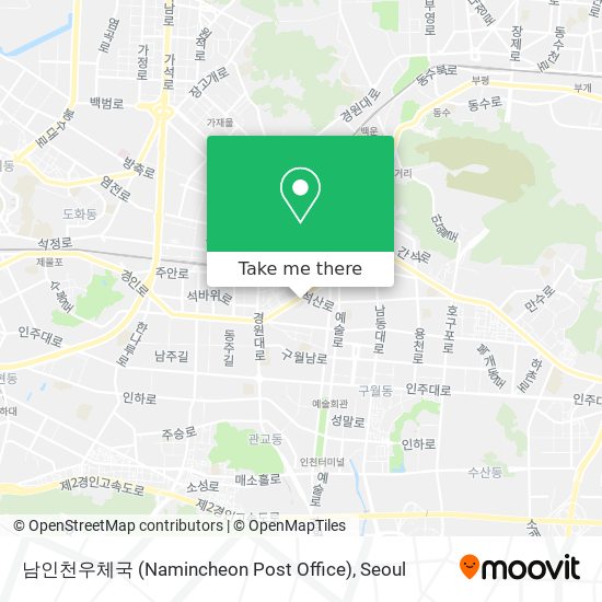 남인천우체국 (Namincheon Post Office) map