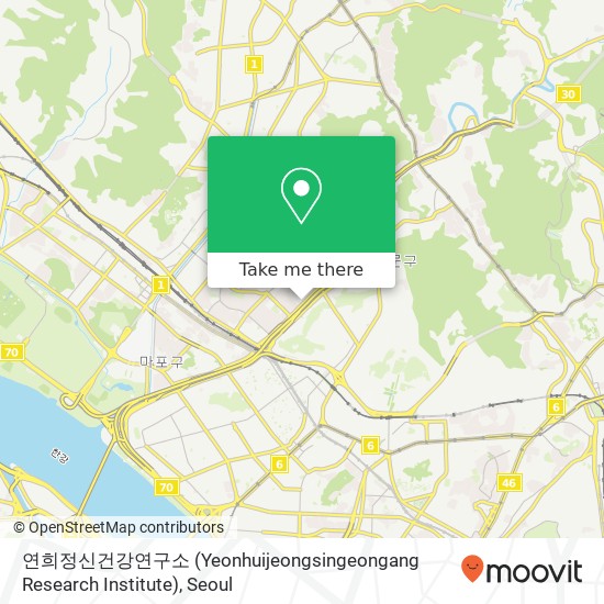 연희정신건강연구소 (Yeonhuijeongsingeongang Research Institute) map