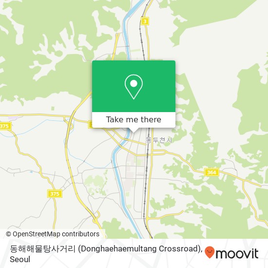 동해해물탕사거리 (Donghaehaemultang Crossroad) map