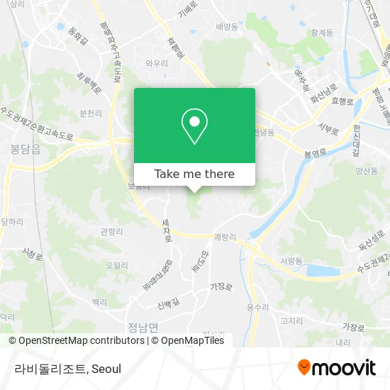 라비돌리조트 map