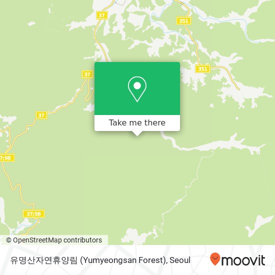 유명산자연휴양림 (Yumyeongsan Forest) map