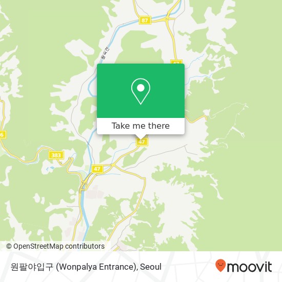원팔야입구 (Wonpalya Entrance) map
