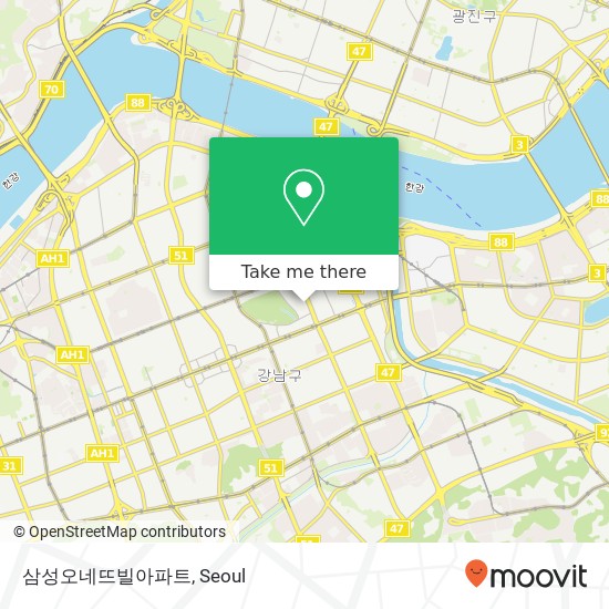 삼성오네뜨빌아파트 map