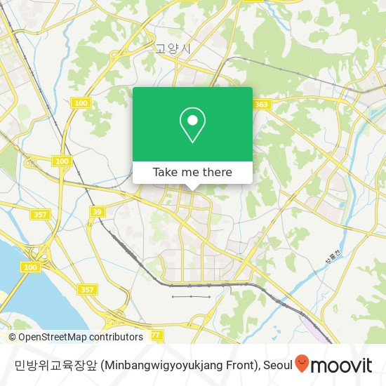 민방위교육장앞 (Minbangwigyoyukjang Front) map