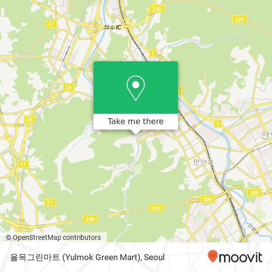 율목그린마트 (Yulmok Green Mart) map