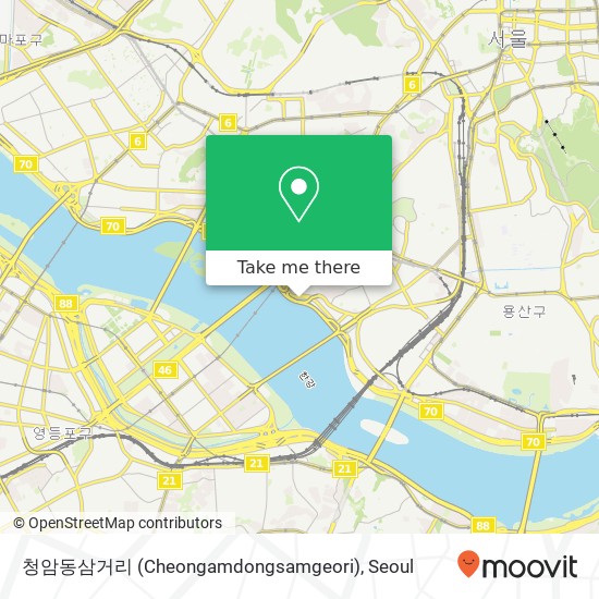 청암동삼거리 (Cheongamdongsamgeori) map