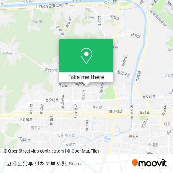 고용노동부 인천북부지청 map