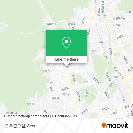 오투존모텔 map