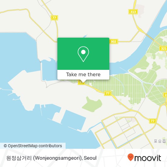 원정삼거리 (Wonjeongsamgeori) map