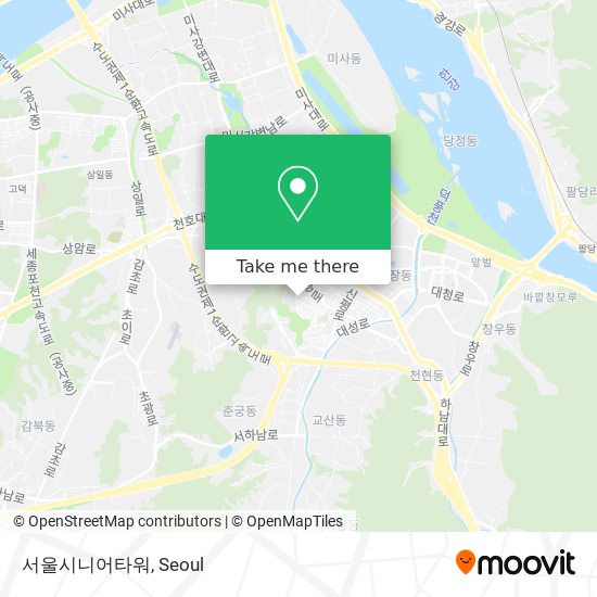 서울시니어타워 map