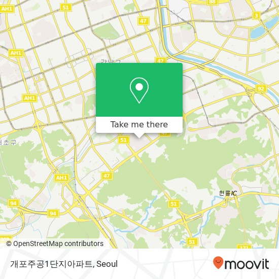 개포주공1단지아파트 map