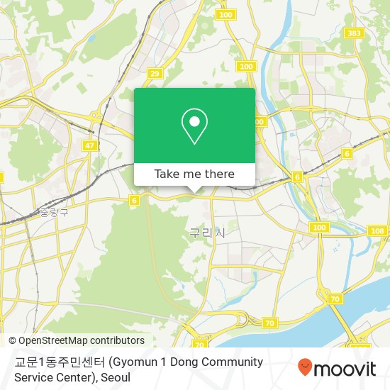 교문1동주민센터 (Gyomun 1 Dong Community Service Center) map