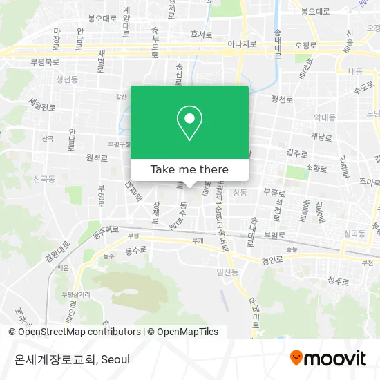 온세계장로교회 map