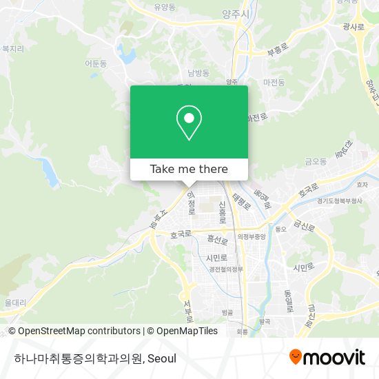 하나마취통증의학과의원 map