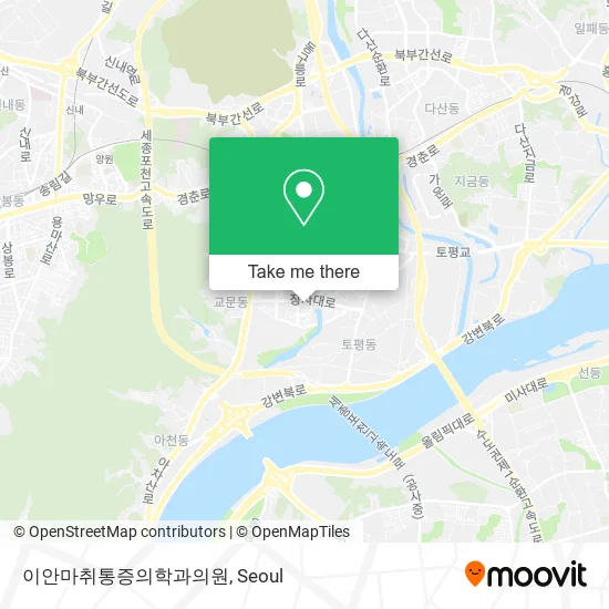 이안마취통증의학과의원 map