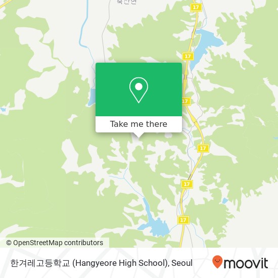 한겨레고등학교 (Hangyeore High School) map