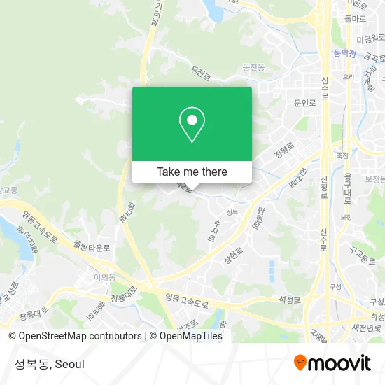 성복동 map