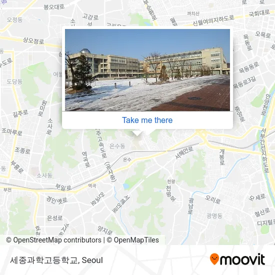 세종과학고등학교 map