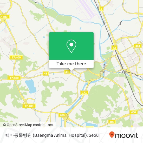 백마동물병원 (Baengma Animal Hospital) map