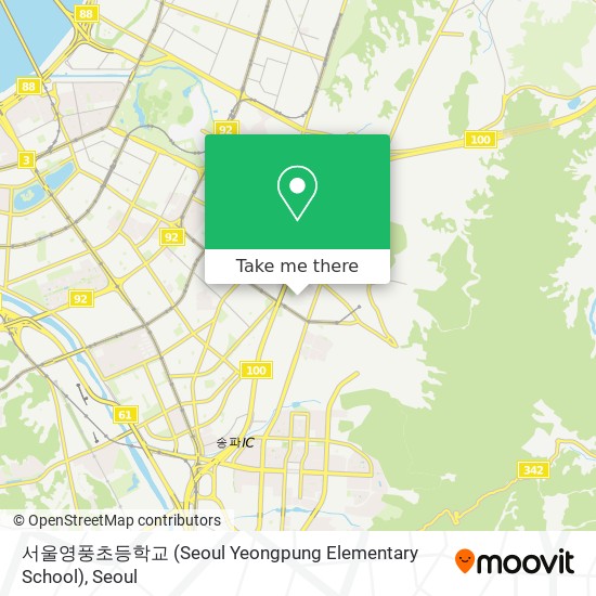 서울영풍초등학교 (Seoul Yeongpung Elementary School) map
