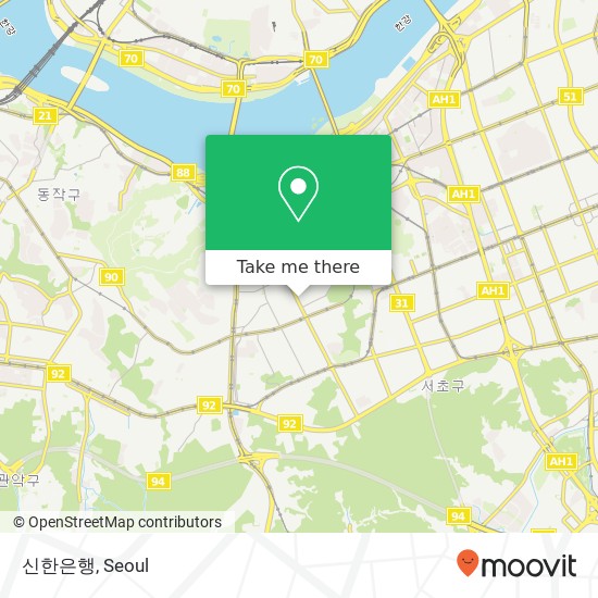 신한은행 map