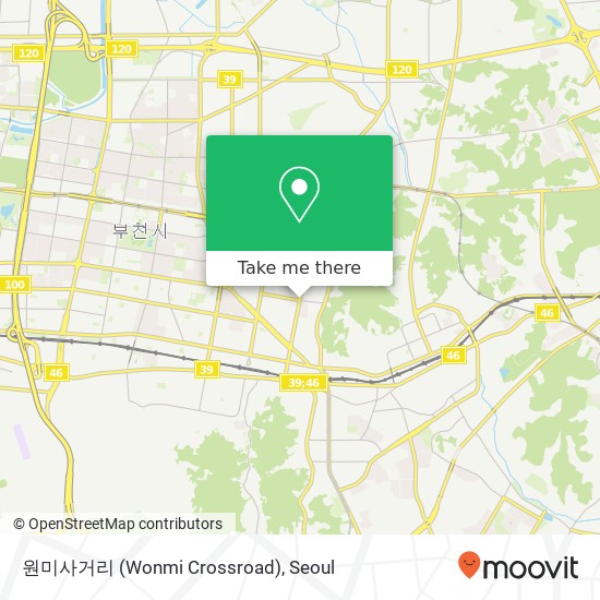 원미사거리 (Wonmi Crossroad) map