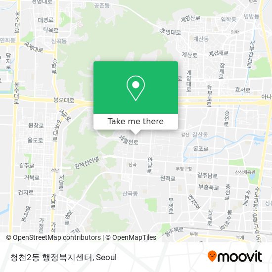 청천2동 행정복지센터 map