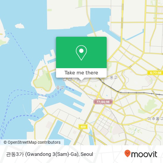 관동3가 (Gwandong 3(Sam)-Ga) map