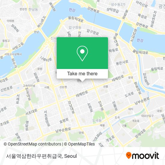 서울역삼한라우편취급국 map