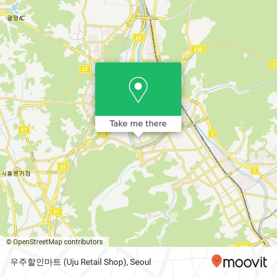 우주할인마트 (Uju Retail Shop) map