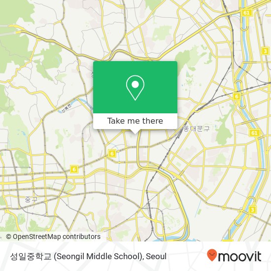 성일중학교 (Seongil Middle School) map