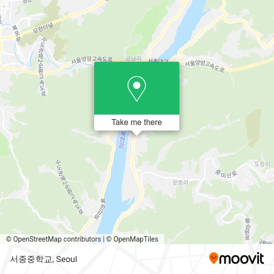 서종중학교 map
