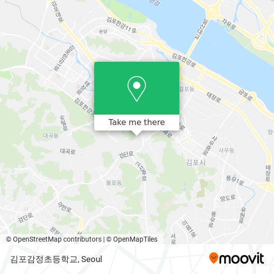 김포감정초등학교 map