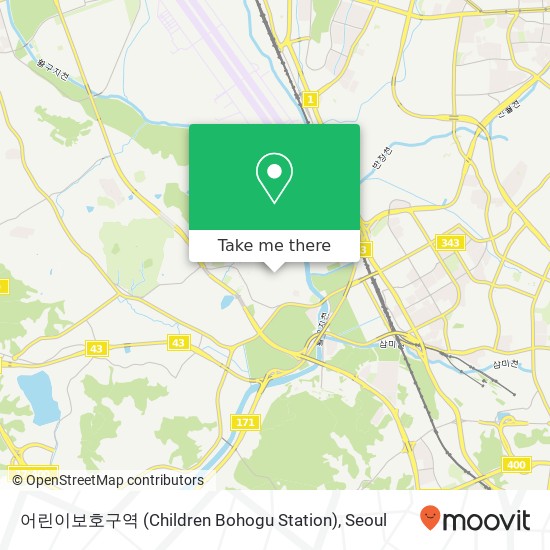 어린이보호구역 (Children Bohogu Station) map