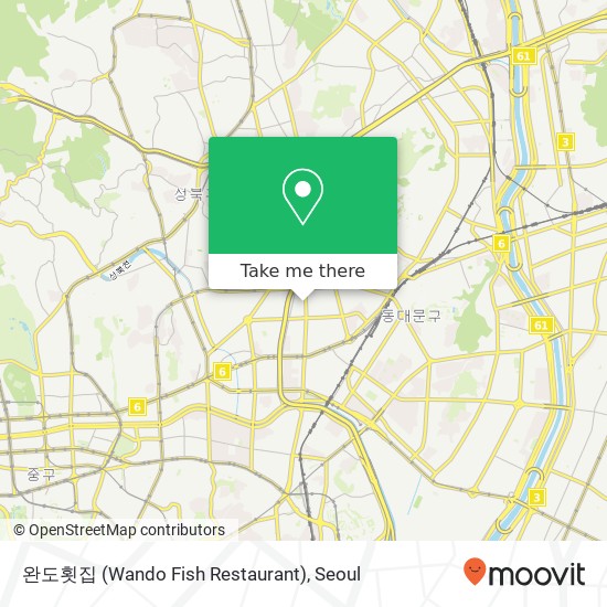 완도횟집 (Wando Fish Restaurant) map