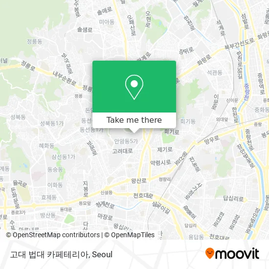 고대 법대 카페테리아 map