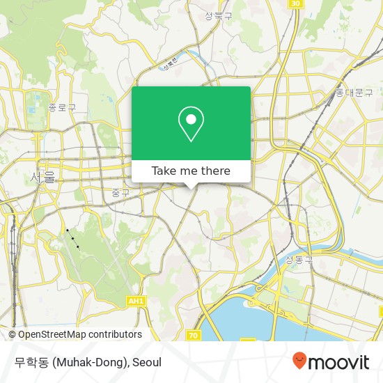 무학동 (Muhak-Dong) map