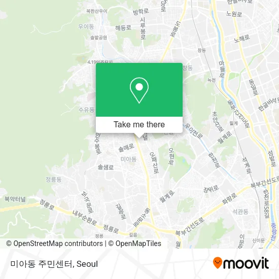 미아동 주민센터 map