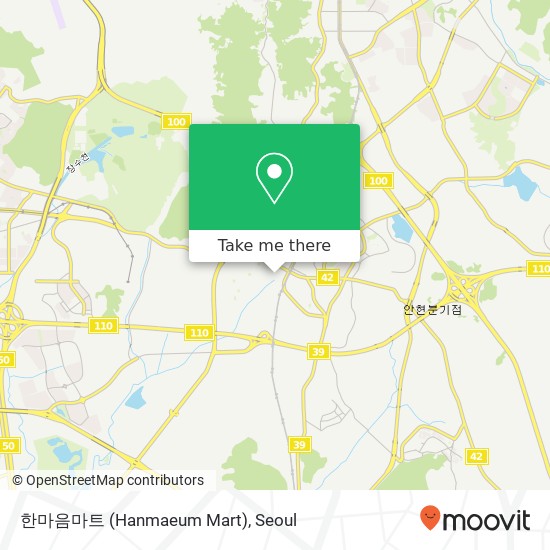 한마음마트 (Hanmaeum Mart) map