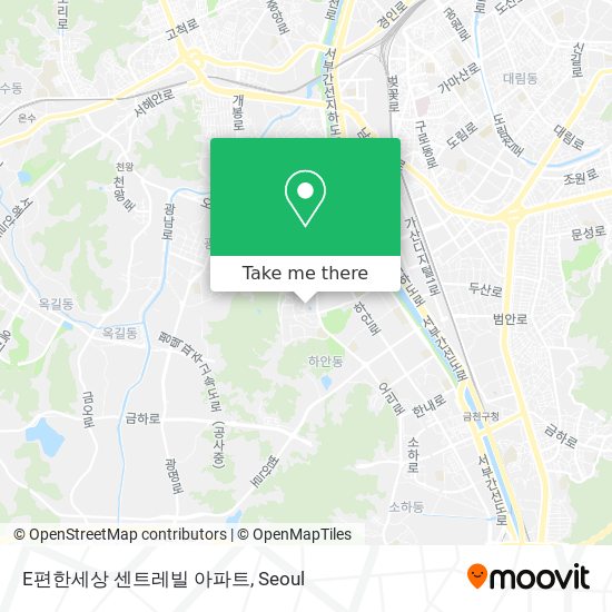 E편한세상 센트레빌 아파트 map