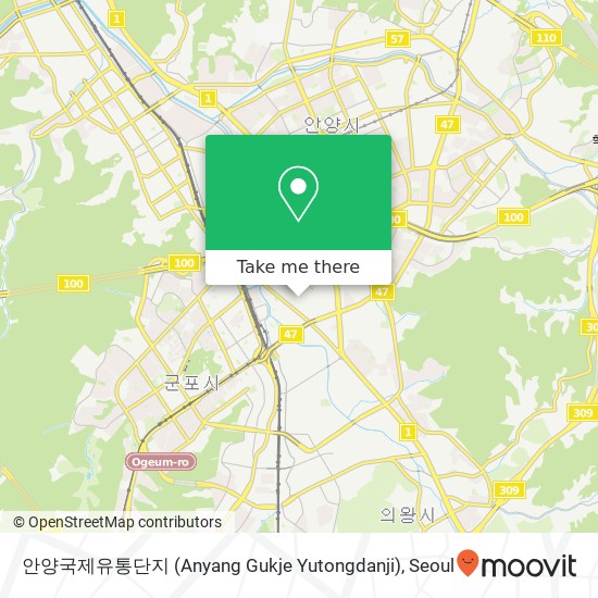 안양국제유통단지 (Anyang Gukje Yutongdanji) map