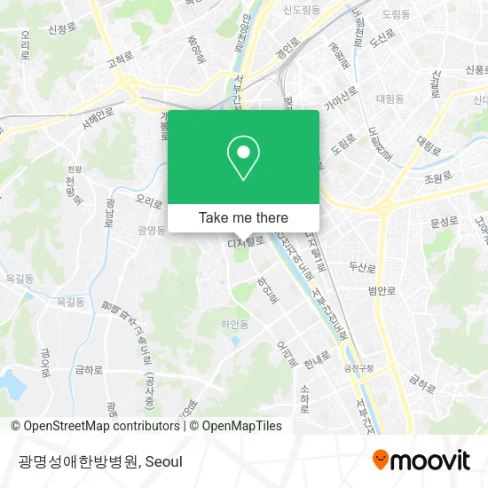 광명성애한방병원 map