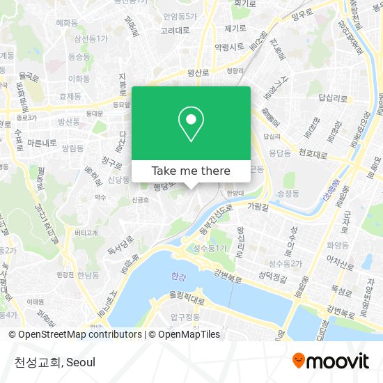 천성교회 map