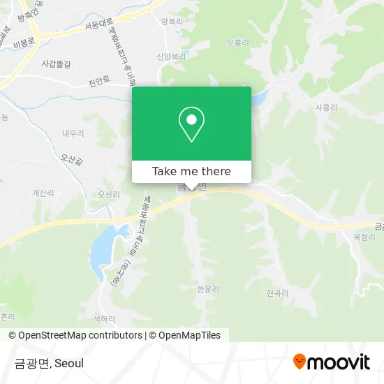 금광면 map