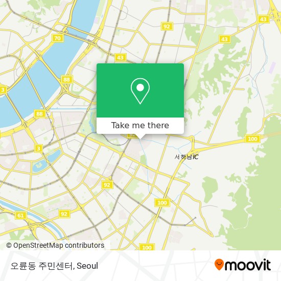 오륜동 주민센터 map