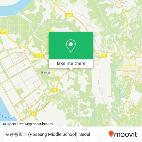 포승중학교 (Poseung Middle School) map