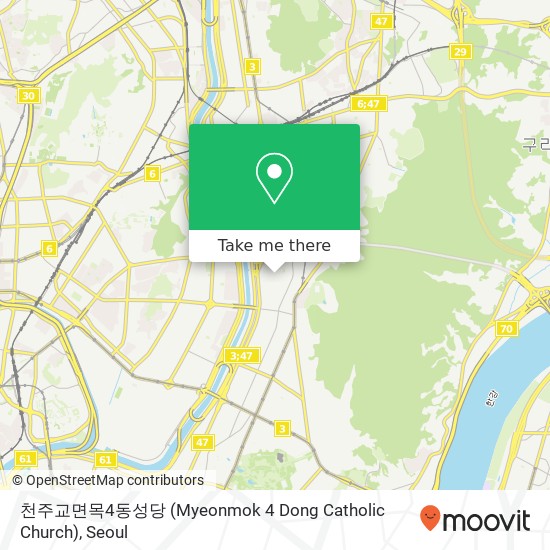 천주교면목4동성당 (Myeonmok 4 Dong Catholic Church) map