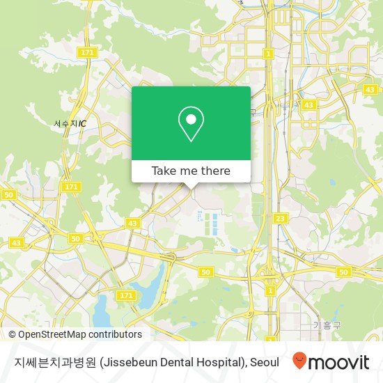 지쎄븐치과병원 (Jissebeun Dental Hospital) map