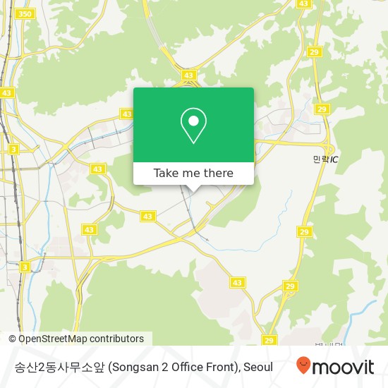 송산2동사무소앞 (Songsan 2 Office Front) map