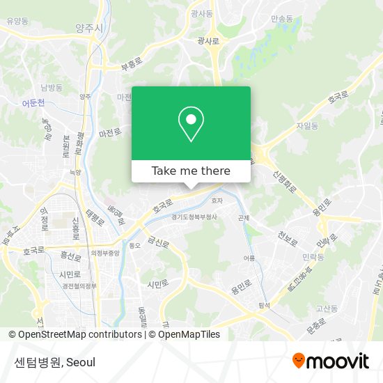 센텀병원 map